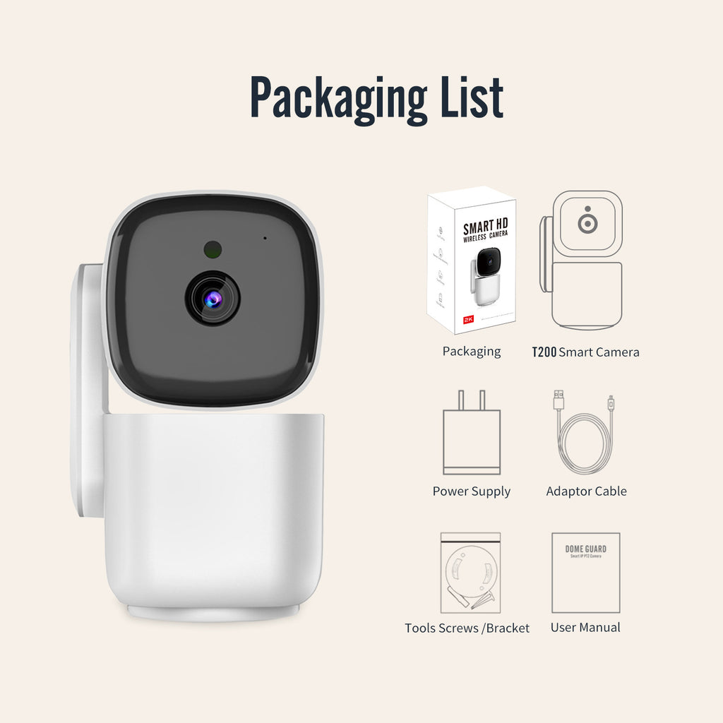 Yunyi Smart 1080P HD Security Camera! 360° Pan-Tilt WiFi Camera with Motion Tracking & Night Vision, Ideal for Home Security and Pet Monitoring