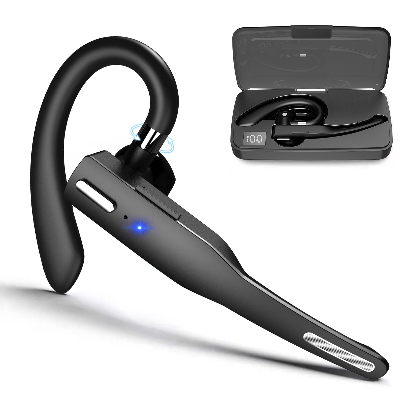 Cross-border hot YYK-520 business monaural ear hook wireless Bluetooth headset Huaqiang North call noise reduction 525