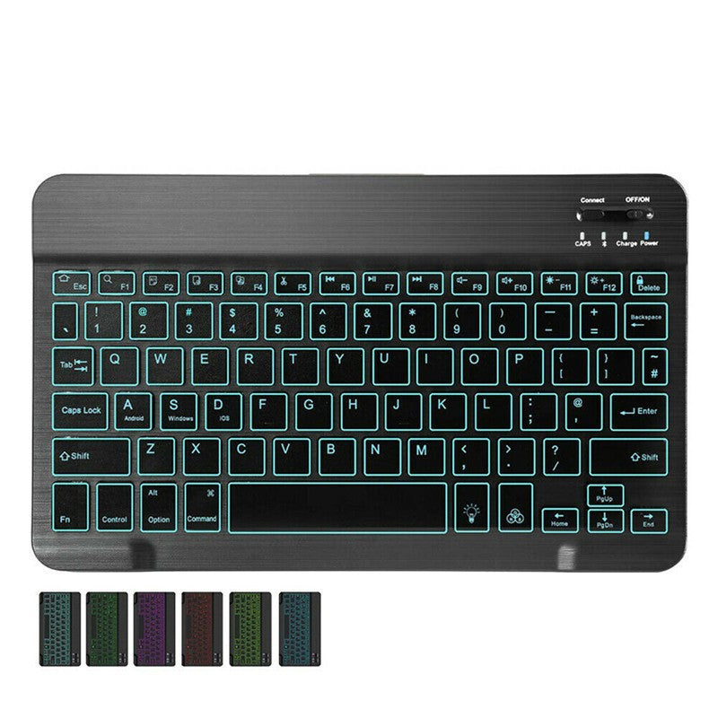 Cross-border wireless Backlit Bluetooth keyboard mute ultra-thin applicable mobile phone ipad tablet computer keyboard mouse suit