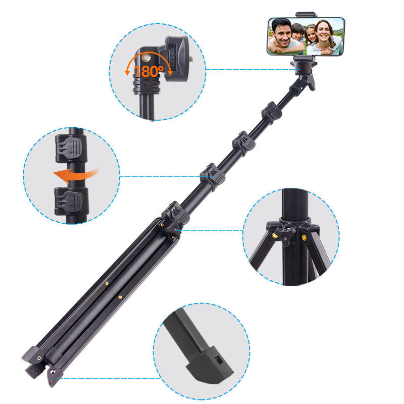 Selfie stick tripod integrated 1.6 m Photography bracket cross-border portable tripod factory wholesale