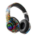 Cross-border factory New 8686-head Bluetooth headset LED luminous game wireless card graffiti headset batch