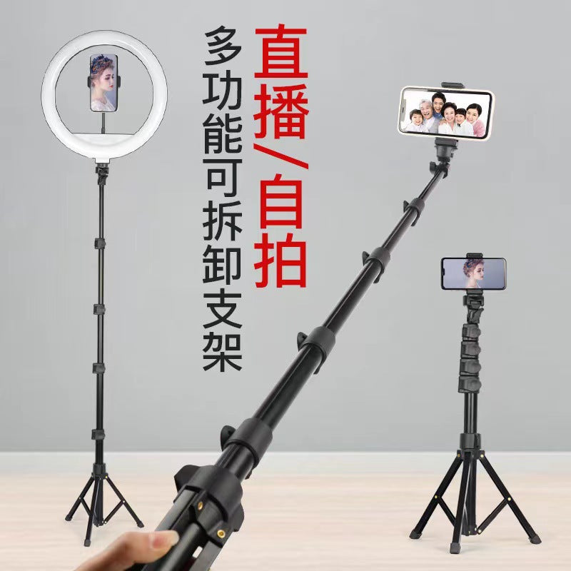 Cross-border handheld selfie stick camera tripod outdoors convenient storage photography Vientiane rotating bracket manufacturer