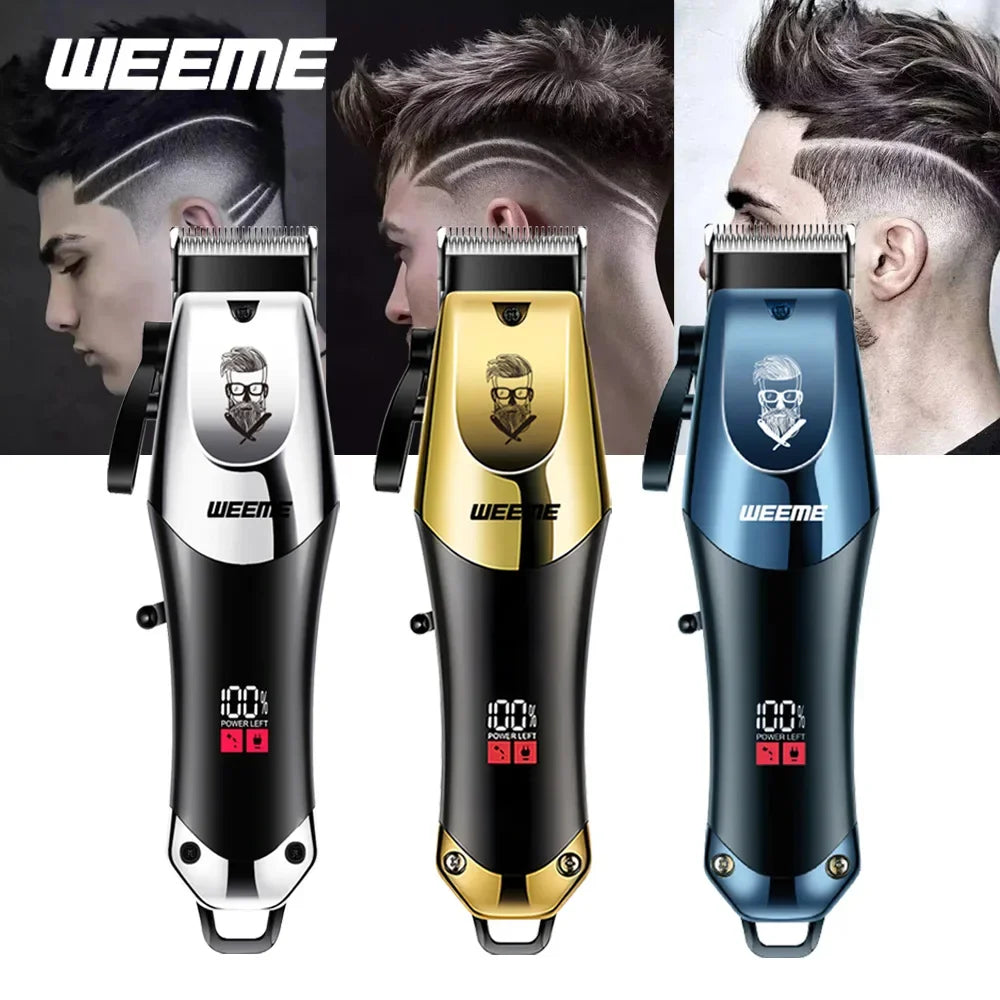 Vintage Hair Clipper Cordless Electric Hair Cutting Machine Portable Shaver Barber USB Fast Charging Hair Trimmer For Hairdresse