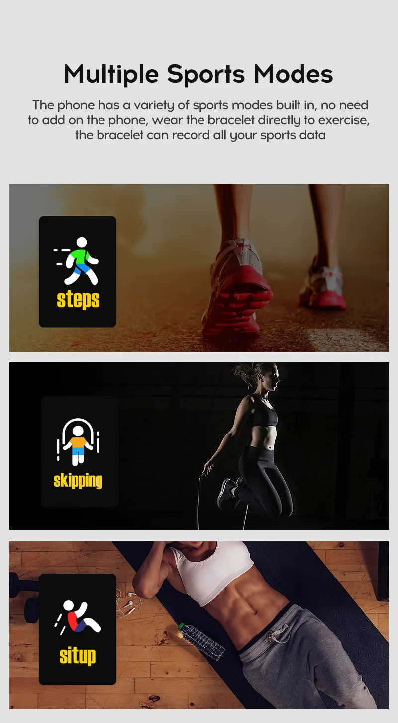 116plus Smart Watch Men and Women Full Touch Screen Sport Fitness Watch Man IP67 Waterproof Bluetooth For Ios Android Smartwatch